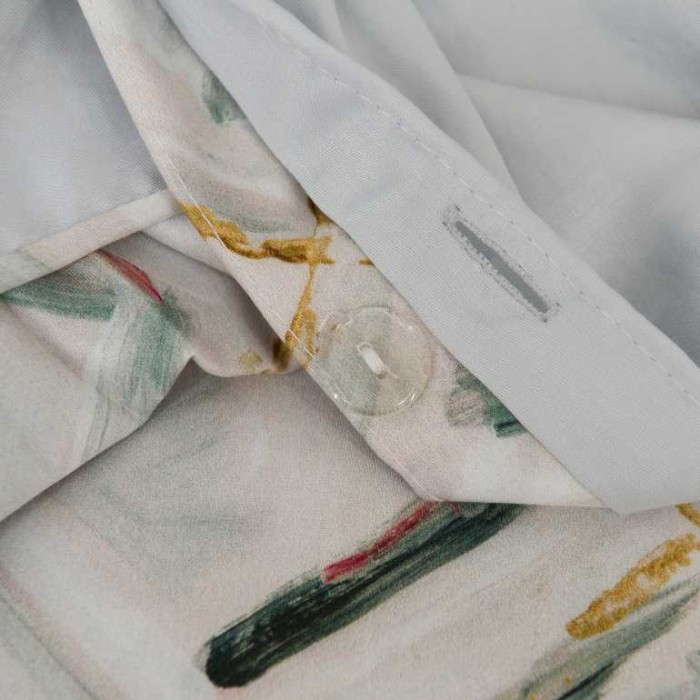 Постельное белье Tivolyo Deluxe "Bailey", семейное, серый