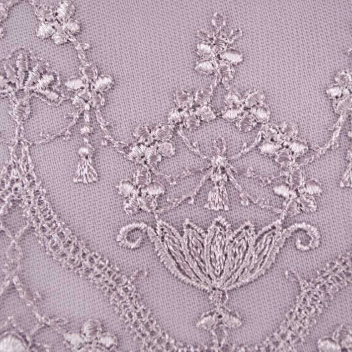 Постельное белье Tivolyo с кружевом "Lina", 2-х спальное (евро), фиолетовый