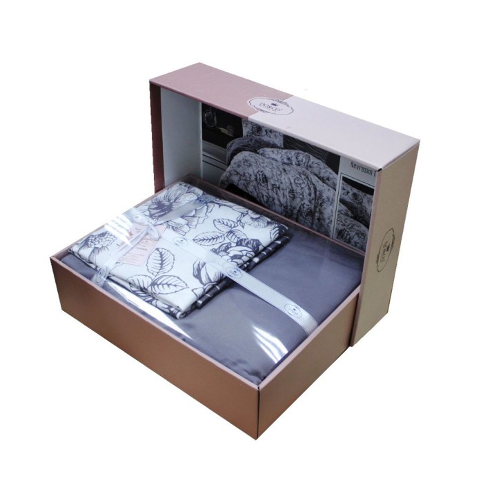 Постельное белье Do&Co фланель "Rozen", 2-х спальное (евро), пудра