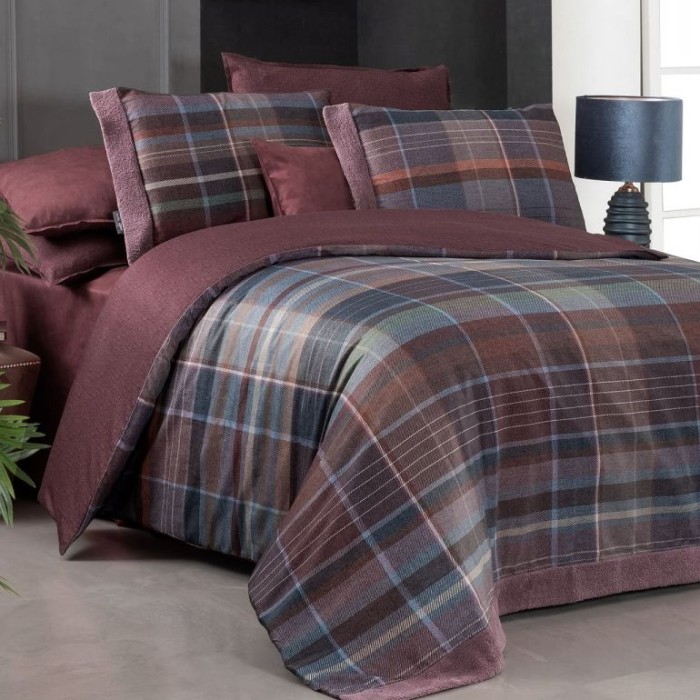 Постельное белье Sarev "Kajani", 2-х спальное (евро), сливовый