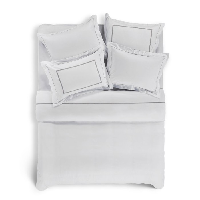 Пододеяльник Hamam "Marine", 220x240 см, белый дым