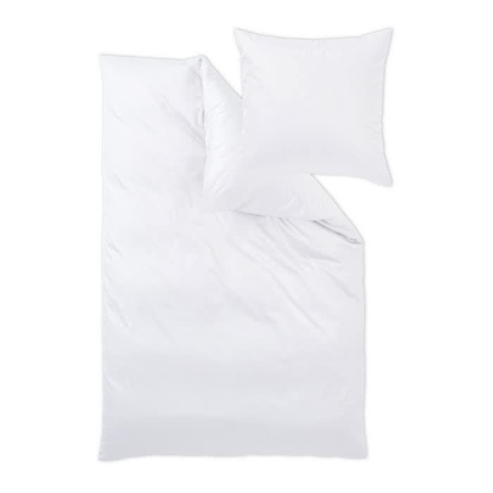 Постельное белье Curt Bauer "Uni Mako", 2-х спальное (евро), белый
