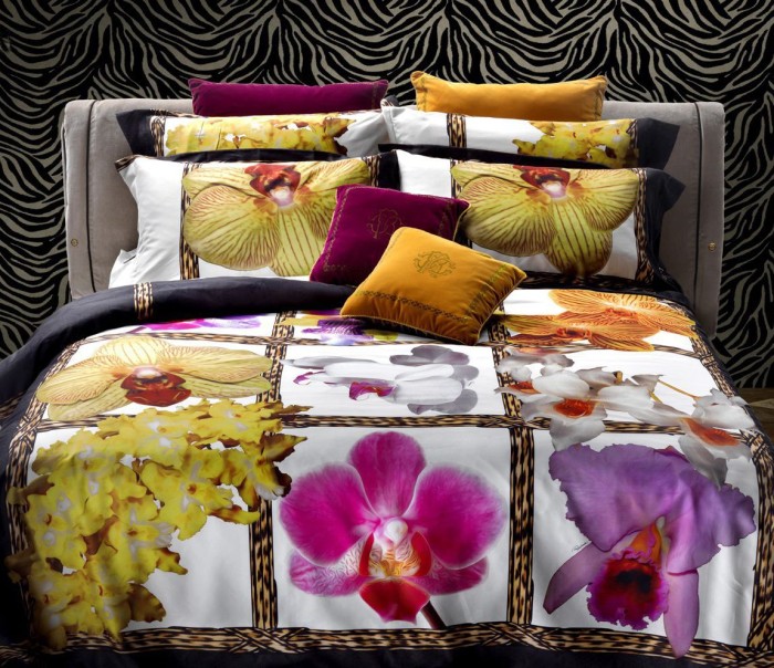 Постельное белье Roberto Cavalli "Foulard", 2-х спальное (евро), белый, v003