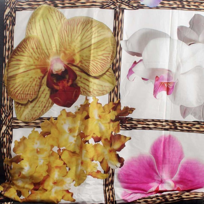 Постельное белье Roberto Cavalli "Foulard", 2-х спальное (евро), белый, v003