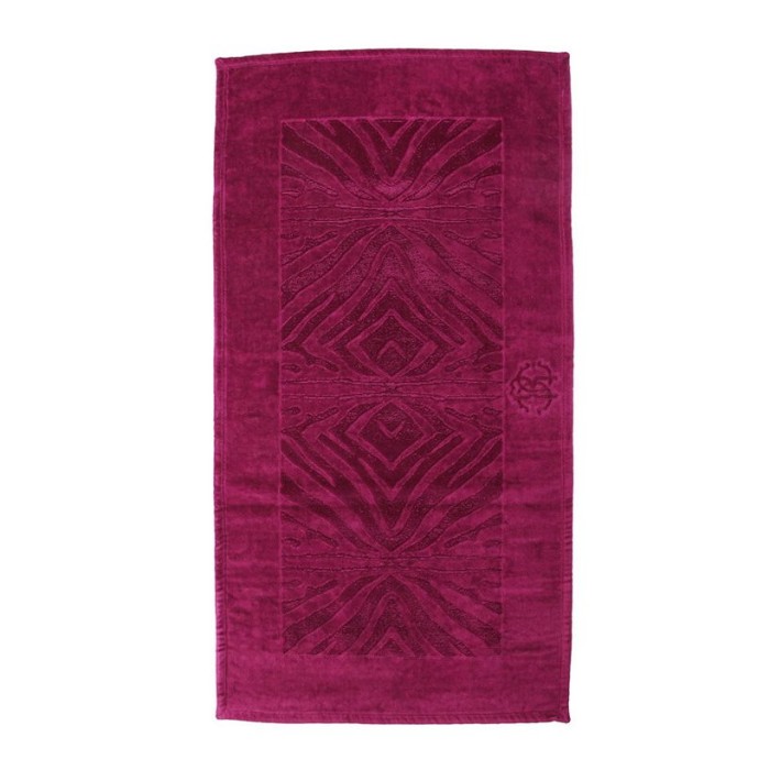 Коврик для ванной Roberto Cavalli "Zebrona 769", 70x120 см, фуксия