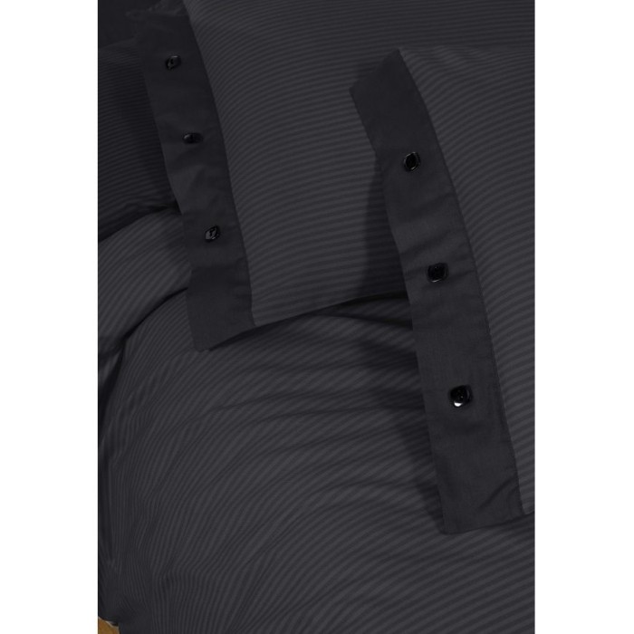 Постельное белье Sarev страйп "New Fancy", 1,5 спальное, черный