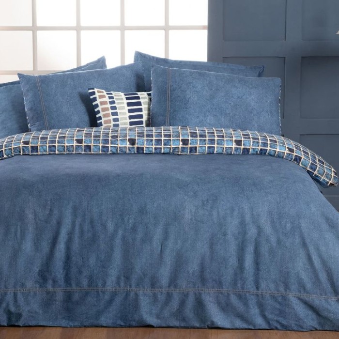 Постельное белье Sarev "Sensa", 2-х спальное (евро), индиго