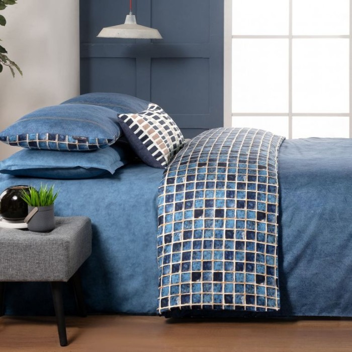 Постельное белье Sarev "Sensa", 2-х спальное (евро), индиго