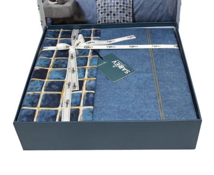 Постельное белье Sarev "Sensa", 2-х спальное (евро), индиго