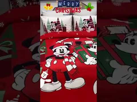 Постельное белье Tac Disney "Minnie & Mickey Christmas", 2-х спальное (евро)