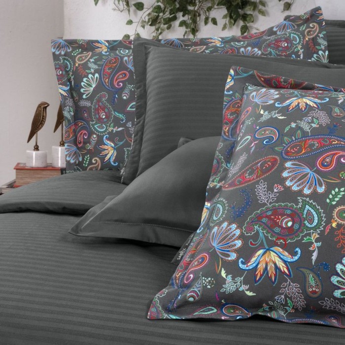 Постельное белье Sarev "Tirol", 2-х спальное (евро), серый