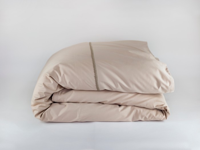 Пододеяльник German Grass "Carinthia Lace", 200x220 см, бежево-жемчужный