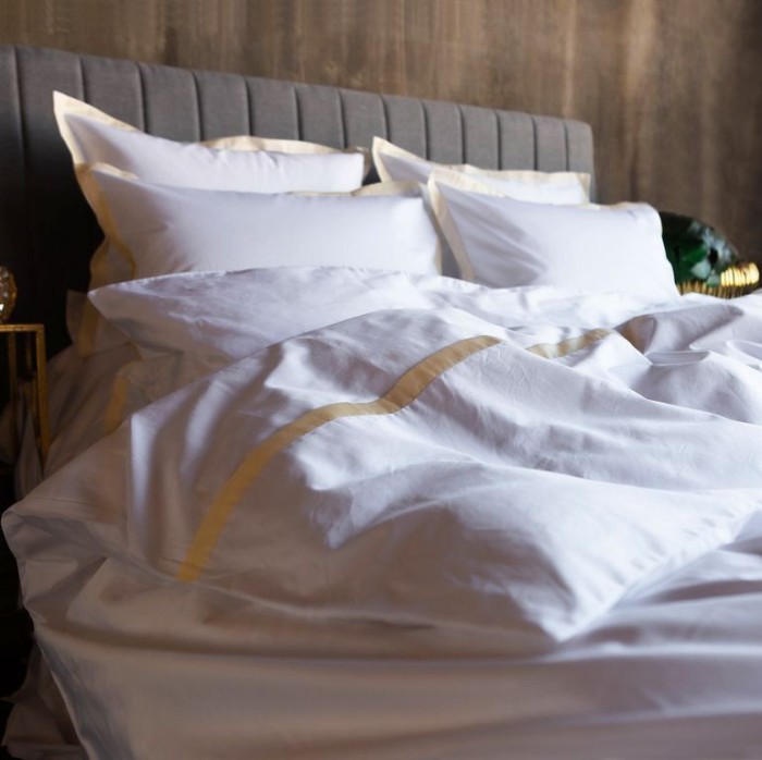 Наволочка German Grass "Vienna Amber", 70x70 см, 2 шт, белый