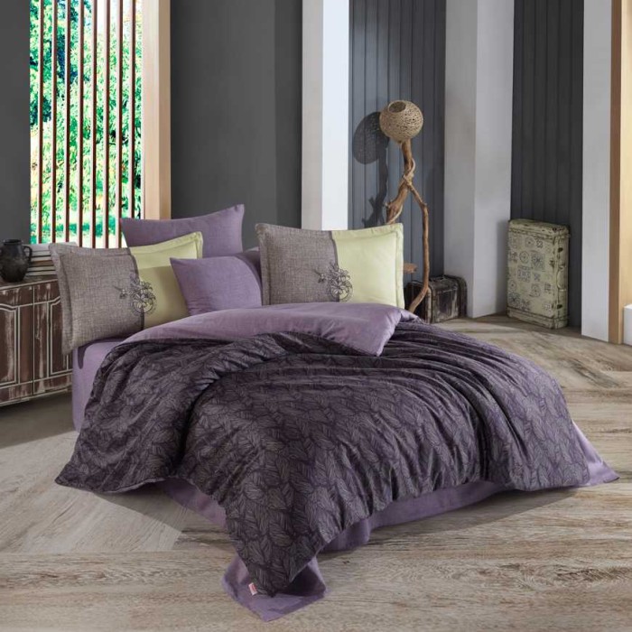 Постельное белье Hobby "Lotus", 2-х спальное (евро), фиолетовый