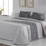 Покрывало с наволочками ANTILO бархат "LANEL", 270x270 см, серый