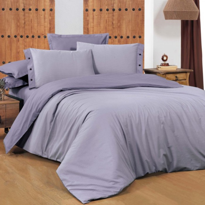 Постельное белье Sarev страйп "New Fancy", 1,5 спальное, лиловый