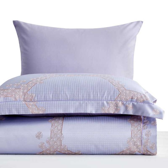 Постельное белье Arya Majestik бамбук "Loreli", 2-х спальное (евро), сиреневый
