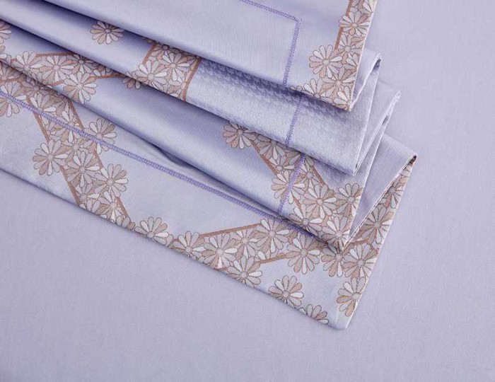 Постельное белье Arya Majestik бамбук "Loreli", 2-х спальное (евро), сиреневый