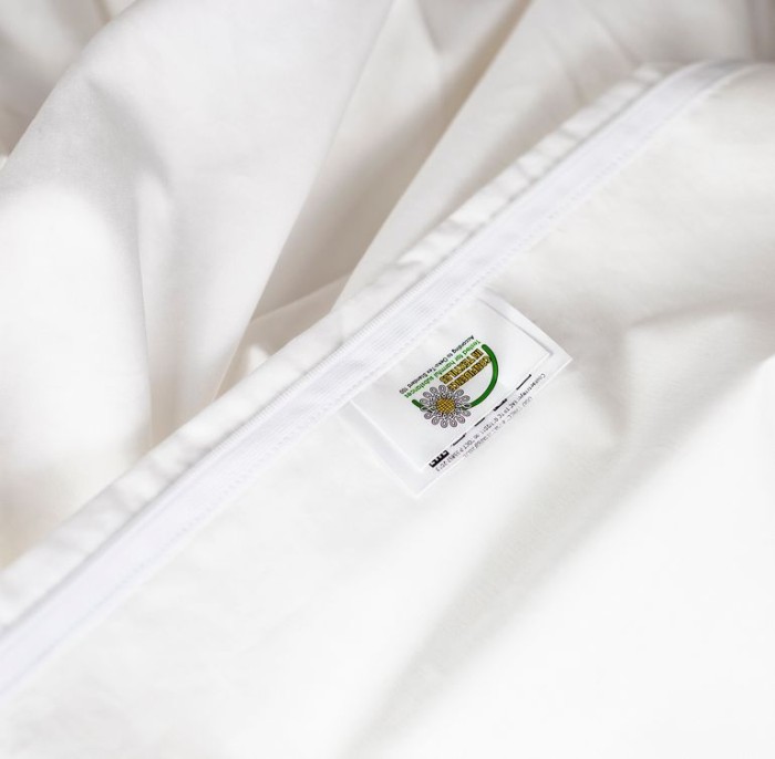 Пододеяльник German Grass "Vienna Gray", 150x200 см, белый