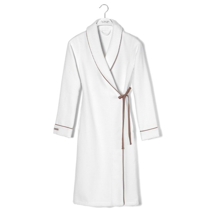 Халат Hamam женский "Tosya", S-M, бело-коричневый