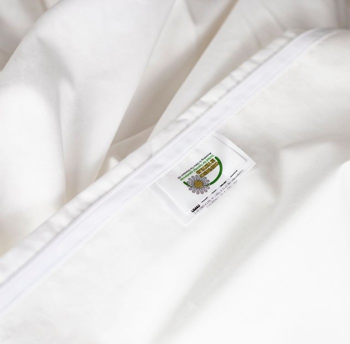 Постельное белье German Grass "Vienna Gray", семейное, белый