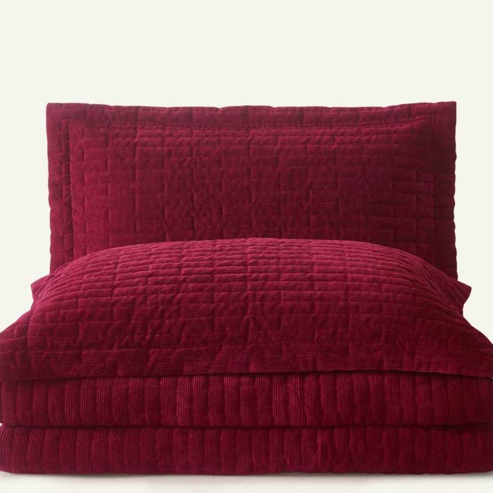 Покрывало Arya бархат "Puko", 180x240 см, бордовый