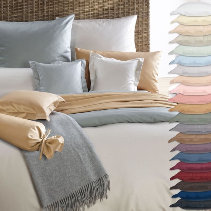 Наволочка Curt Bauer "Uni Mako", 65x65 см, синий