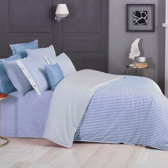 Постельное белье Sarev "Tommy", 2-х спальное (евро), синий