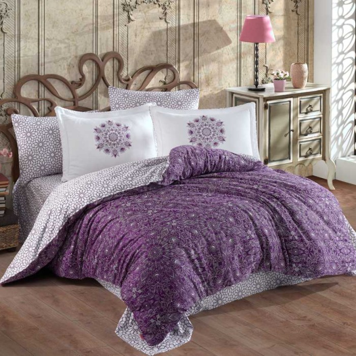 Постельное белье Hobby "Marcella", 2-х спальное (евро), фиолетовый