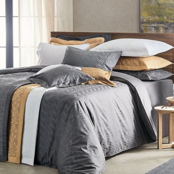 Постельное белье Valeron Jakar "Va", 2-х спальное (евро), голубой