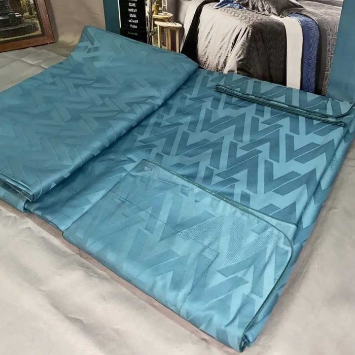 Постельное белье Valeron Jakar "Va", 2-х спальное (евро), голубой