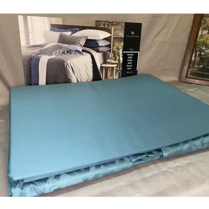 Постельное белье Valeron Jakar "Va", 2-х спальное (евро), голубой