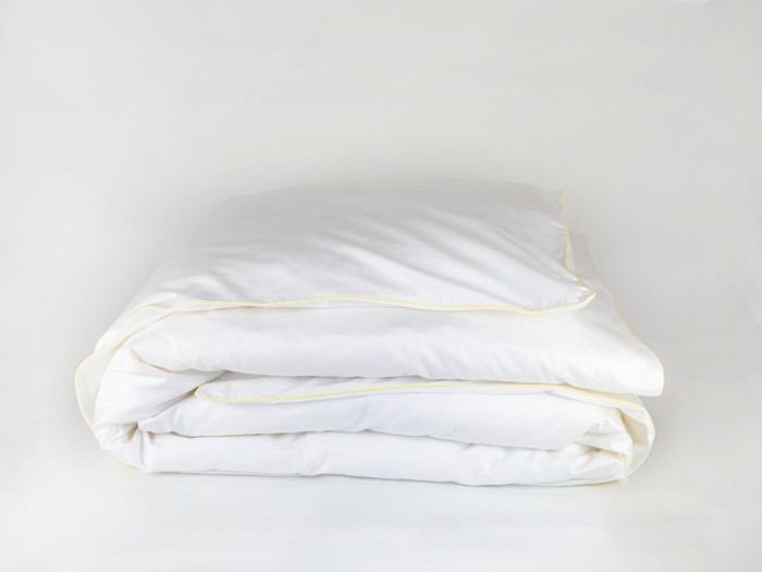 Пододеяльник German Grass "Innsbruck Amber", 150x200 см, белый, янтарный кант