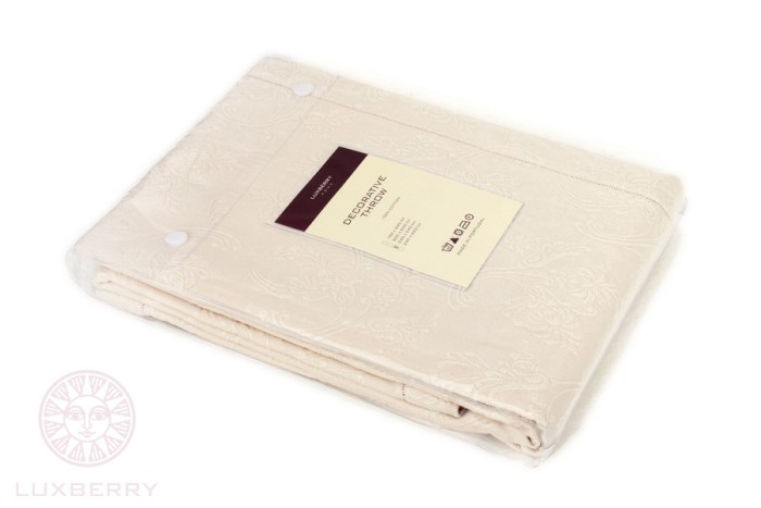 Наволочка Luxberry с мережкой "Country", 47х47см, экрю