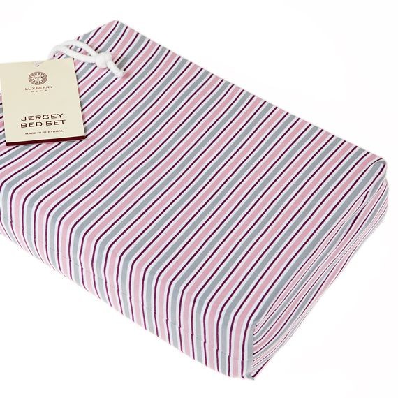 Постельное белье Luxberry "Трикотаж", 1,5 спальное, розовый