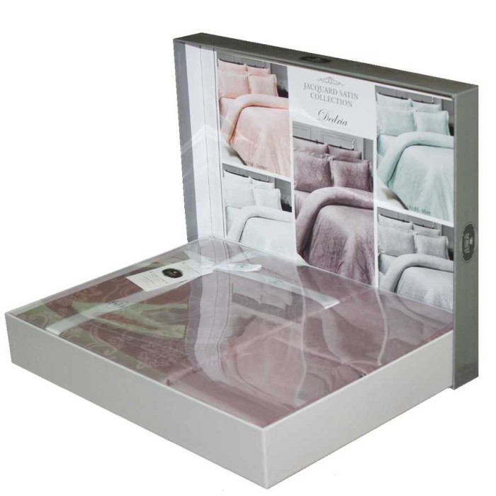 Постельное белье Do&Co жаккард "Dedria", 2-х спальное (евро), мятный