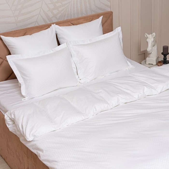 Пододеяльник German Grass "Chess Palette", 200x220 см, белый