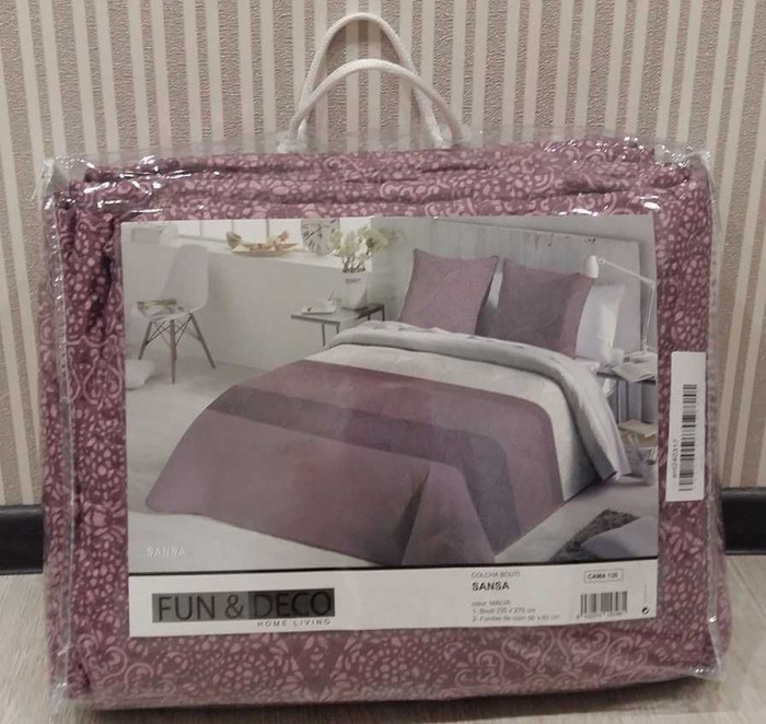 Покрывало с наволочками Antilo "Vera", 250x270 см, бежевый