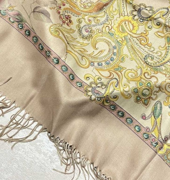 Плед Blumarine "Gioielli", 150x190 см, бежевый