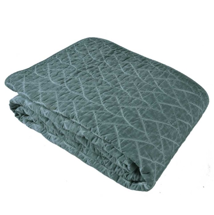 Покрывало Hamam "Selanic", 240x260 см, серо-зелёный