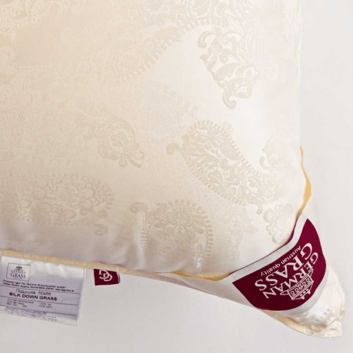 Подушка German Grass пуховая "Silk Down", 50x70 см, средняя