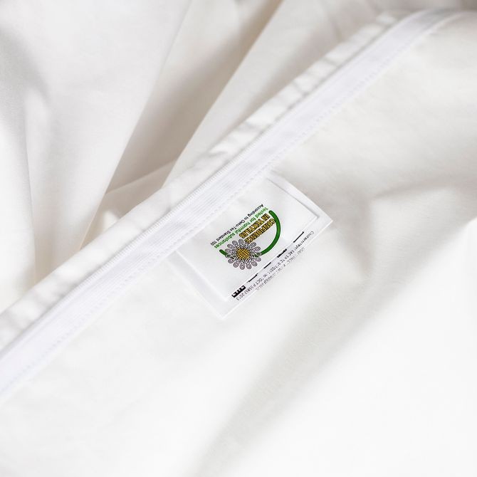 Постельное белье German Grass "Innsbruck Amber", семейное, белый, янтарный кант