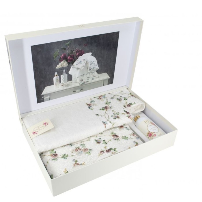 Набор полотенец Tivolyo "Sevilla", 3 шт, кремовый