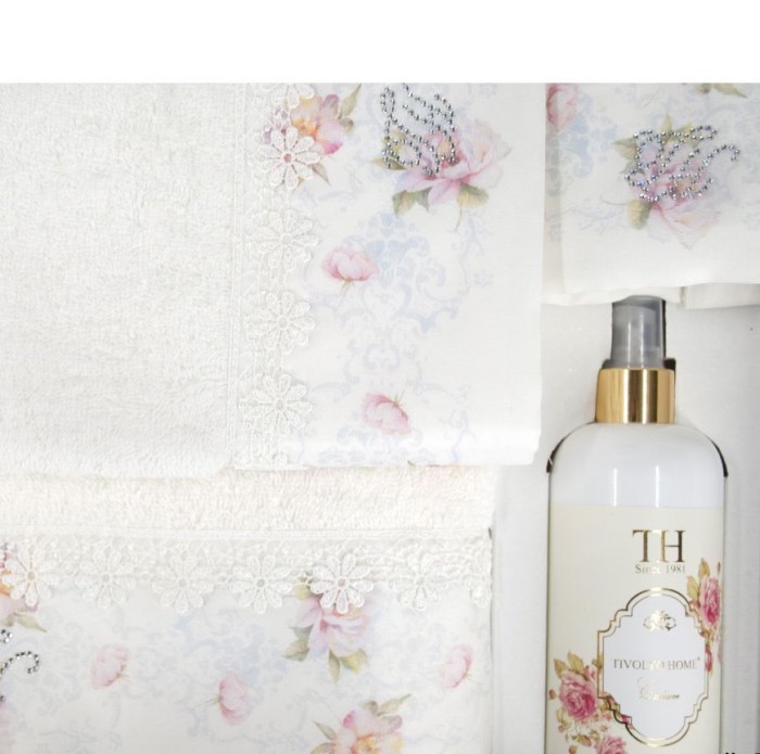 Набор полотенец Tivolyo "Venice", 3 шт, кремовый