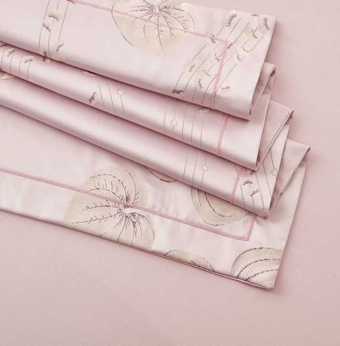 Постельное белье Arya Royalty "Vibha", семейное, персиковый