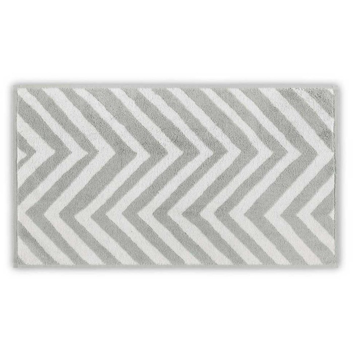 Полотенце Lappartement "Chevron Yarn Dyed", 33x33 см, экрю-светло-серый