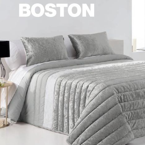 Покрывало с наволочками Antilo "Boston", 250x270 см, серый