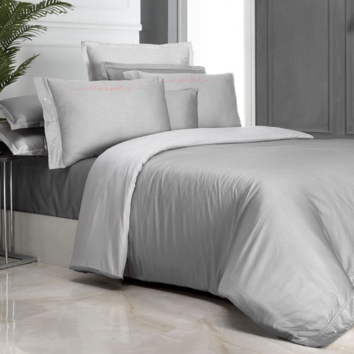 Постельное белье Sarev "Adam", 2-х спальное (евро), серый