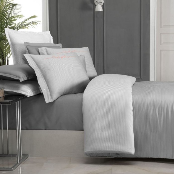 Постельное белье Sarev "Adam", 2-х спальное (евро), серый