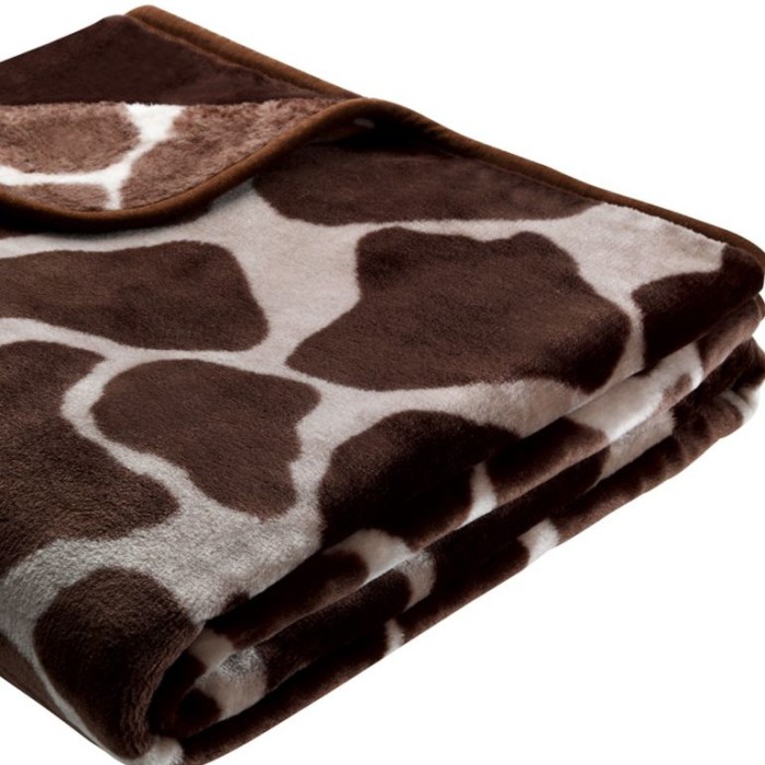 Плед Bocasa "Giraffe", 696335, 180x220 см, коричневый
